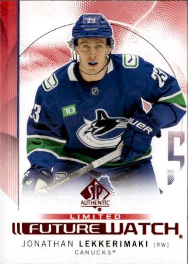 2024-25 SP Authentic Hockey Limited Red #199 Vancouver Canucks (Jonathan Lekkerimaki)