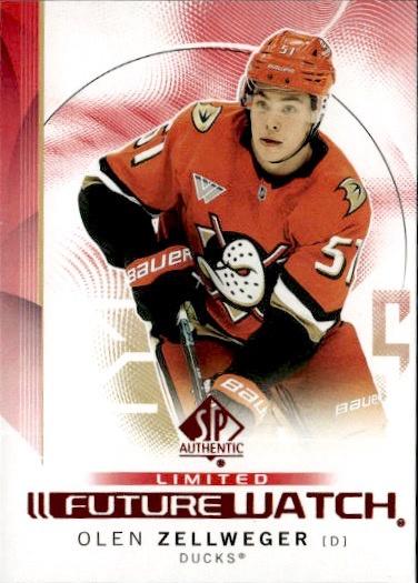 2024-25 SP Authentic Hockey Limited Red #101 Anaheim Ducks (Olen Zellweger)