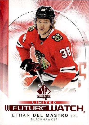 2024-25 SP Authentic Hockey Limited Red #154 Chicago Blackhawks (Ethan Del Mastro)