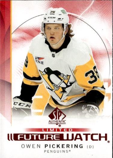 2024-25 SP Authentic Hockey Limited Red #178 Pittsburgh Penguins (Owen Pickering)