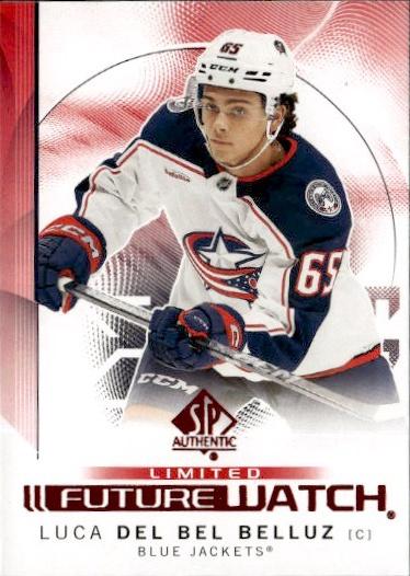 2024-25 SP Authentic Hockey Limited Red #120 Columbus Blue Jackets (Luca Del Bel Belluz)