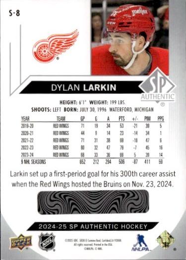 2024-25 SP Authentic Hockey Spectrum FX #S-8 Detroit Red Wings (Dylan Larkin)