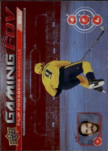 2024-25 Upper Deck Series 1 Hockey Gaming FOV #GFOV-16 Nashville Predators (Filip Forsberg)