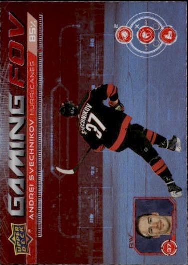 2024-25 Upper Deck Series 1 Hockey Gaming FOV #GFOV-24 Carolina Hurricanes (Andrei Svechnikov)