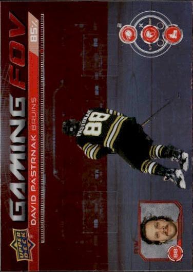 2024-25 Upper Deck Series 1 Hockey Gaming FOV #GFOV-4 Boston Bruins (David Pastrnak)