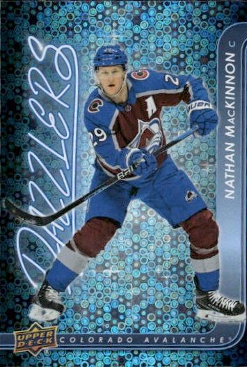 2024-25 Upper Deck Series 1 Hockey Dazzlers Blue #DZ-8 Colorado Avalanche (Nathan MacKinnon)