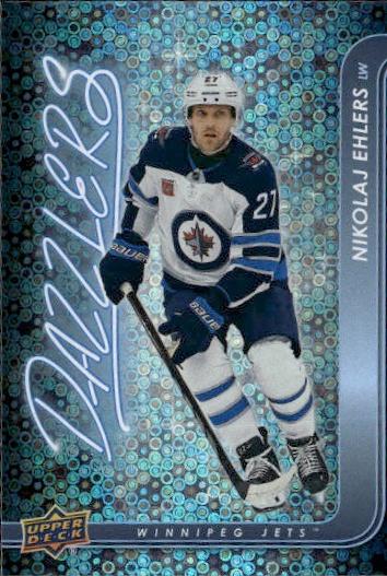 2024-25 Upper Deck Series 1 Hockey Dazzlers Blue #DZ-41 Winnipeg Jets (Nikolaj Ehlers)
