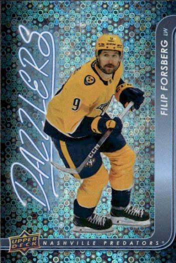 2024-25 Upper Deck Series 1 Hockey Dazzlers Blue #DZ-16 Nashville Predators (Filip Forsberg)