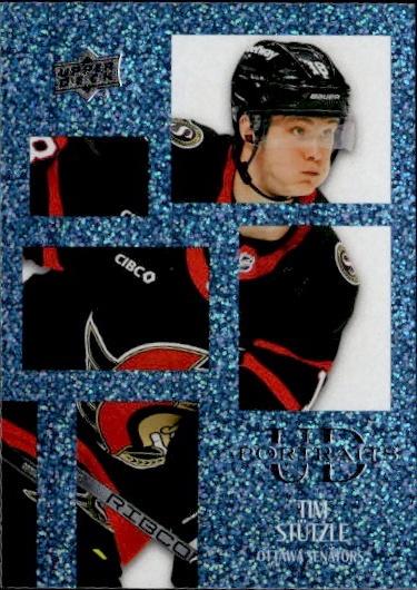 2024-25 Upper Deck Series 1 Hockey UD Portraits Speckled #P-21 Ottawa Senators (Tim Stutzle)