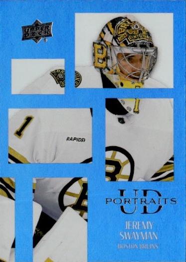 2024-25 Upper Deck Series 1 Hockey UD Portraits #P-26 Boston Bruins (Jeremy Swayman)