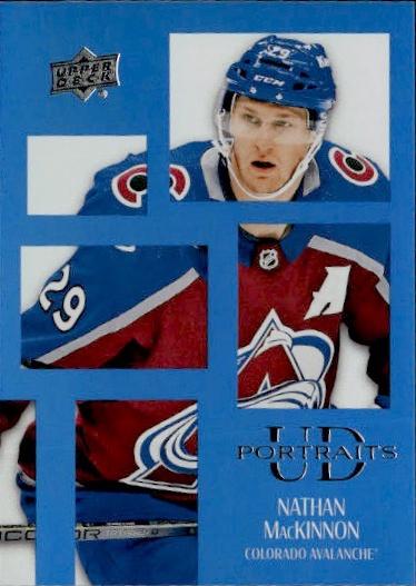 2024-25 Upper Deck Series 1 Hockey UD Portraits #P-6 Colorado Avalanche (Nathan MacKinnon)