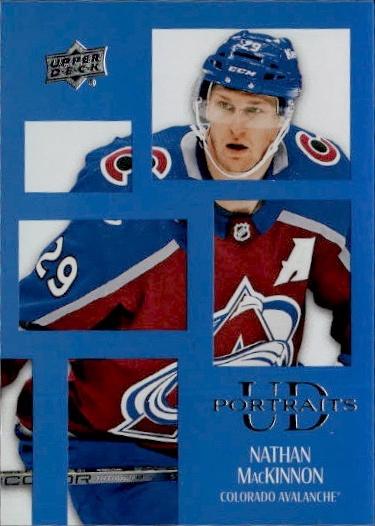 2024-25 Upper Deck Series 1 Hockey UD Portraits #P-6 Colorado Avalanche (Nathan MacKinnon)