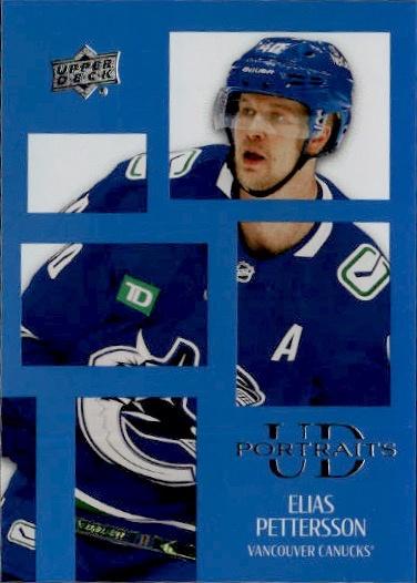 2024-25 Upper Deck Series 1 Hockey UD Portraits #P-1 Vancouver Canucks (Elias Pettersson)