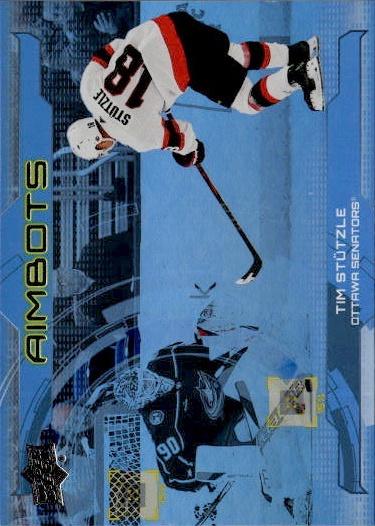 2024-25 Upper Deck Series 1 Hockey Aimbots #AB-25 Ottawa Senators (Tim Stutzle)