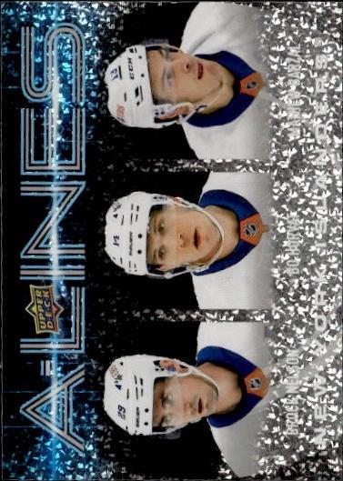 2024-25 Upper Deck Series 1 Hockey A-Lines #AL-19 New York Islanders (Brock Nelson / Bo Horvat / Mathew Barzal)