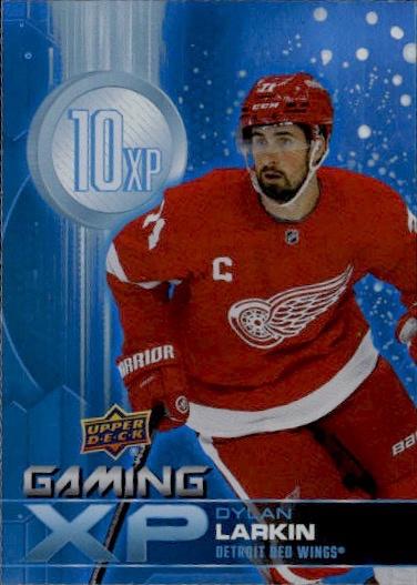 2024-25 Upper Deck Series 1 Hockey Gaming XP Blue #GXP-22 Detroit Red Wings (Dylan Larkin)