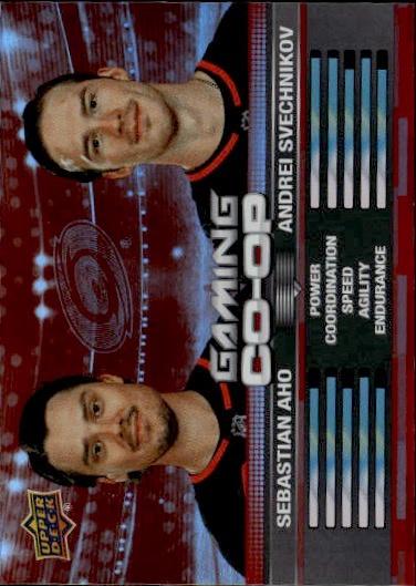 2024-25 Upper Deck Series 1 Hockey Gaming Co-Op #CGO-25 Carolina Hurricanes (Sebastian Aho / Andrei Svechnikov)