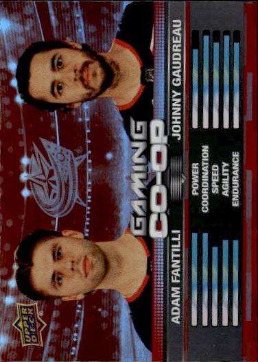 2024-25 Upper Deck Series 1 Hockey Gaming Co-Op #CGO-20 Columbus Blue Jackets (Adam Fantilli / Johnny Gaudreau)