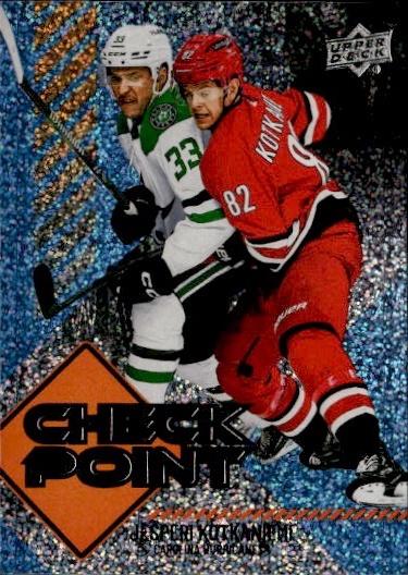 2024-25 Upper Deck Series 1 Hockey Checkpoint Speckle #CP-2 Carolina Hurricanes (Jesperi Kotkaniemi)