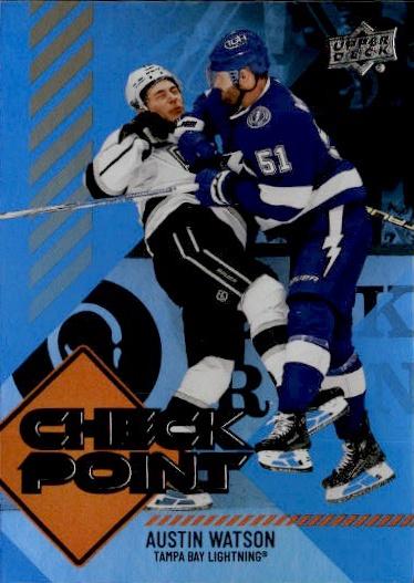 2024-25 Upper Deck Series 1 Hockey Checkpoint #CP-25 Tampa Bay Lightning (Austin Watson)