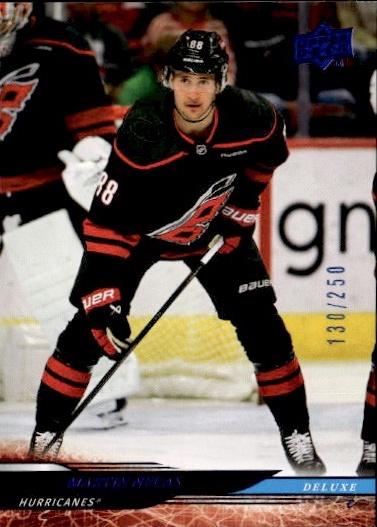 2024-25 Upper Deck Series 1 Hockey Base Deluxe #/250 #41 Carolina Hurricanes (Martin Necas)