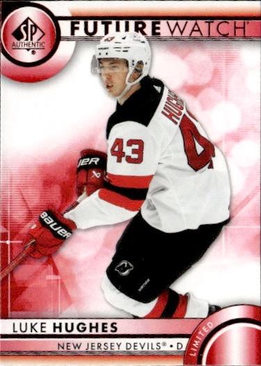 2023-24 SP Authentic Hockey Base Future Watch - Limited Red #101 New Jersey Devils (Luke Hughes)