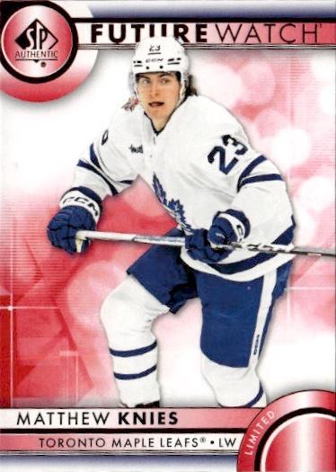 2023-24 SP Authentic Hockey Base Future Watch - Limited Red #107 Toronto Maple Leafs (Matthew Knies)