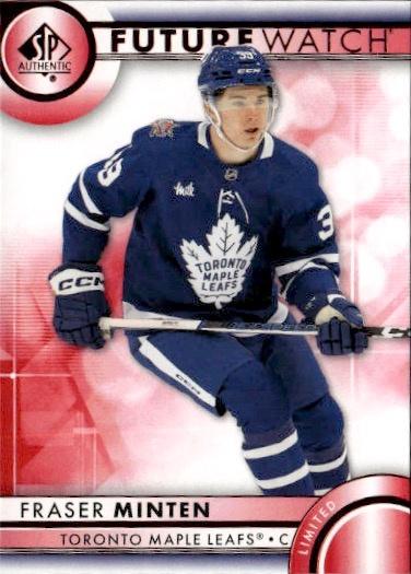 2023-24 SP Authentic Hockey Base Future Watch - Limited Red #168 Toronto Maple Leafs (Fraser Minten)