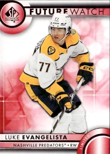 2023-24 SP Authentic Hockey Base Future Watch - Limited Red #117 Nashville Predators (Luke Evangelista)