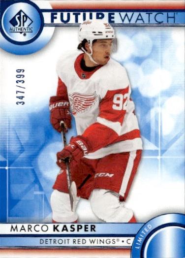 2023-24 SP Authentic Hockey Base Future Watch - Limited Blue #/399 #105 Detroit Red Wings (Marco Kasper)