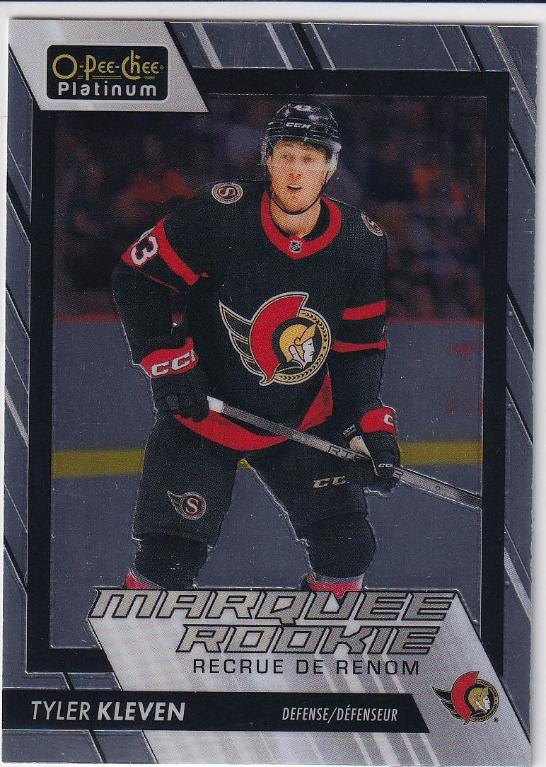 2023-24 O-Pee-Chee Platinum Hockey Base - Marquee Rookie #219 Ottawa Senators (Tyler Kleven)