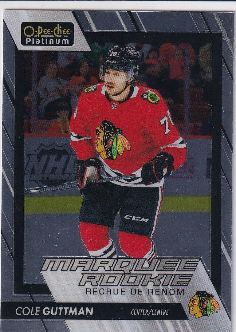 2023-24 O-Pee-Chee Platinum Hockey Base - Marquee Rookie #227 Chicago Blackhawks (Cole Guttman)