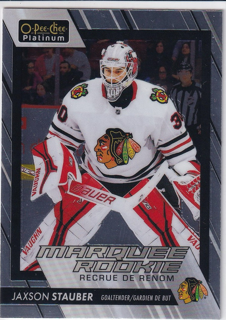2023-24 O-Pee-Chee Platinum Hockey Base - Marquee Rookie #252 Chicago Blackhawks (Jaxson Stauber)