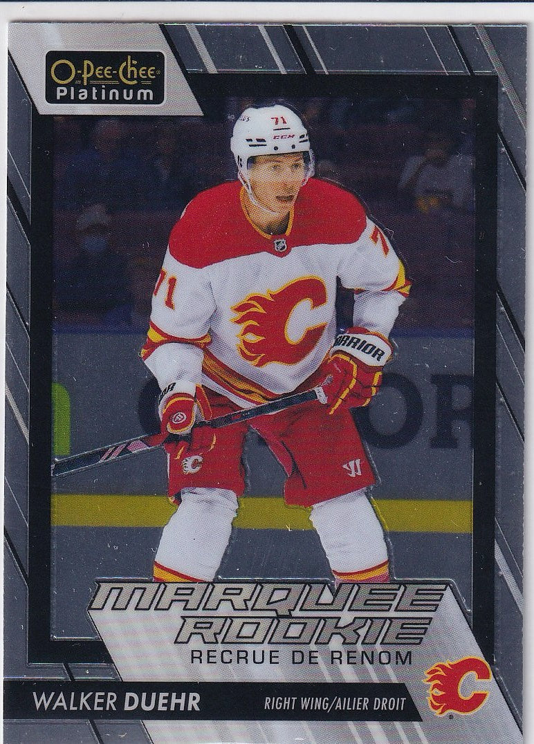 2023-24 O-Pee-Chee Platinum Hockey Base - Marquee Rookie #257 Calgary Flames (Walker Duehr)