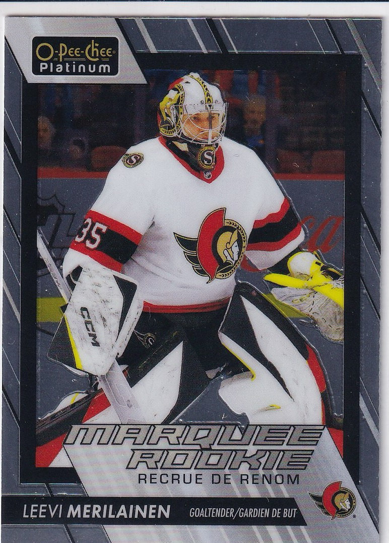 2023-24 O-Pee-Chee Platinum Hockey Base - Marquee Rookie #273 Ottawa Senators (Leevi Merilainen)