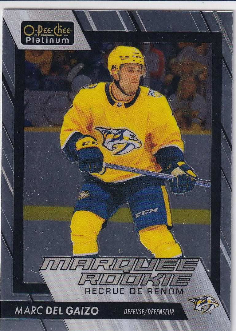 2023-24 O-Pee-Chee Platinum Hockey Base - Marquee Rookie #278 Nashville Predators (Marc Del Gaizo)