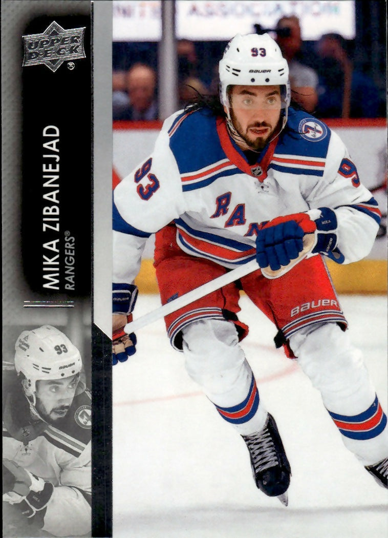 2021-22 Upper Deck Series 2 Hockey - Base #373 Mika Zibanejad - New York Rangers - A
