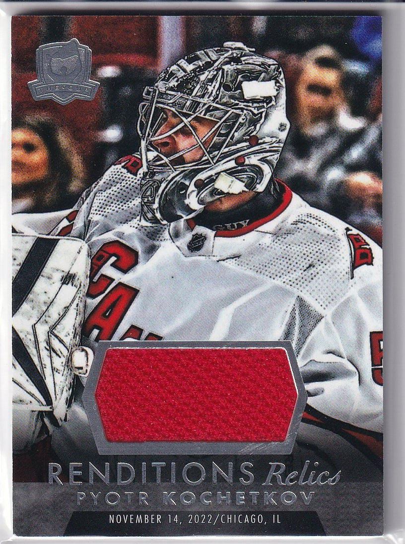 2022-23 Upper Deck The Cup Hockey Renditions Relics #RR-KV Carolina Hurricanes (Pyotr Kochetkov)