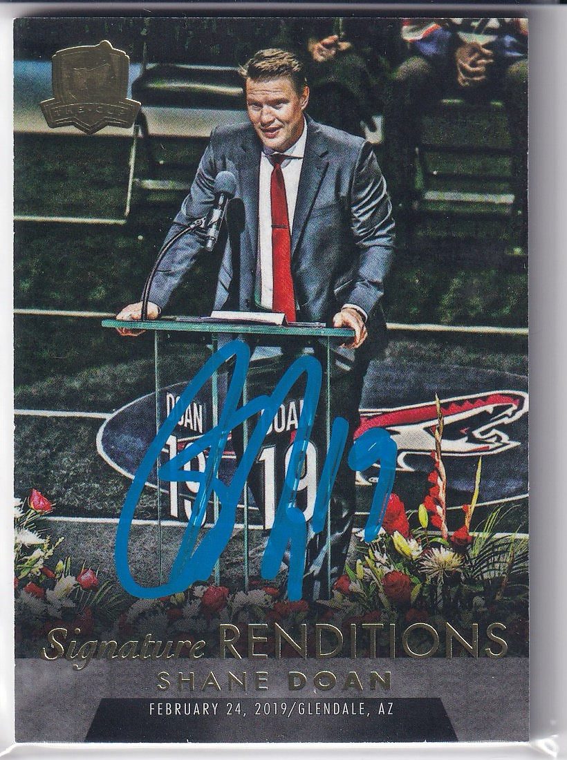 2022-23 Upper Deck The Cup Hockey Signature Renditions #SR-SD Arizona Coyotes (Shane Doan)