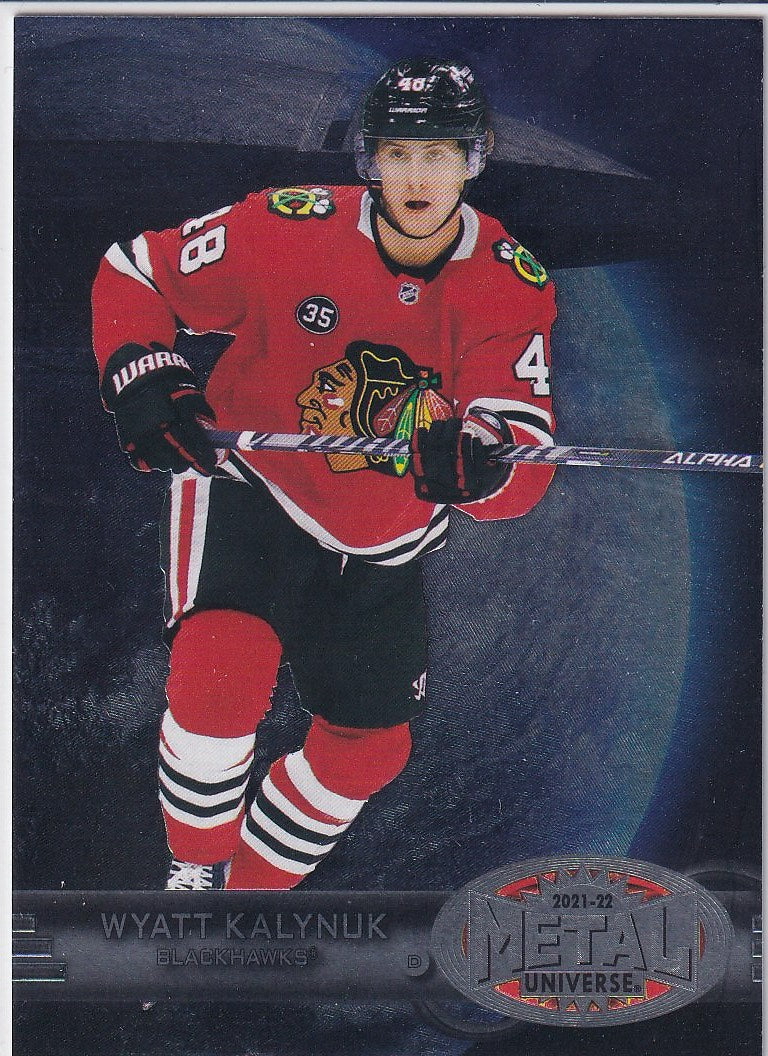 2021-22 SkyBox Metal Universe Hockey 1997-98 Retro Rookies #R-42 Chicago Blackhawks (Wyatt Kalynuk)