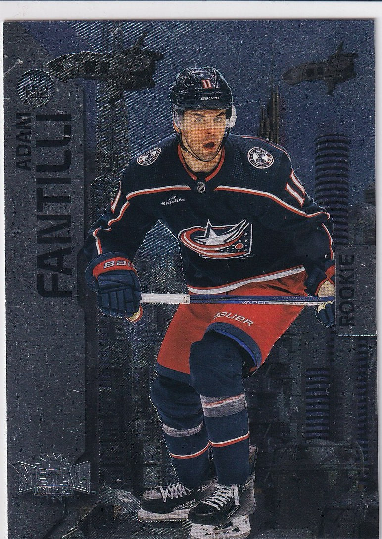 2023-24 SkyBox Metal Universe Hockey #152 Columbus Blue Jackets (Adam Fantilli)