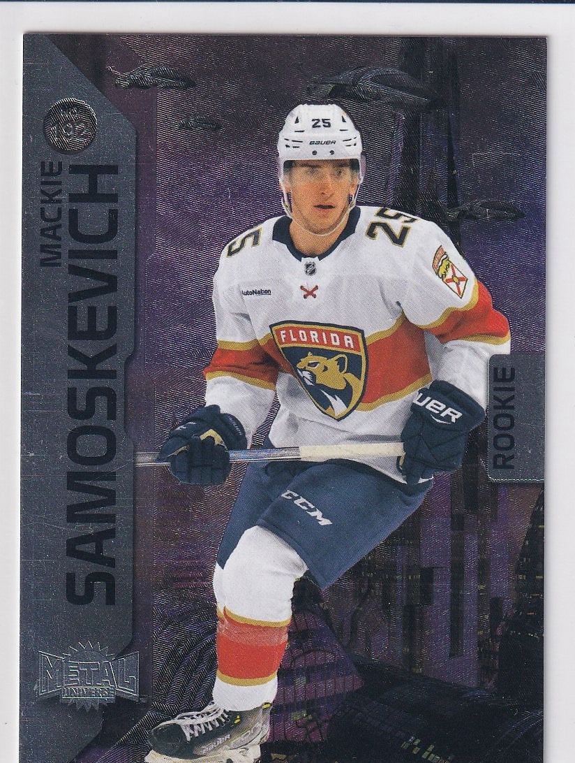 2023-24 SkyBox Metal Universe Hockey #192 Florida Panthers (Mackie Samoskevich)