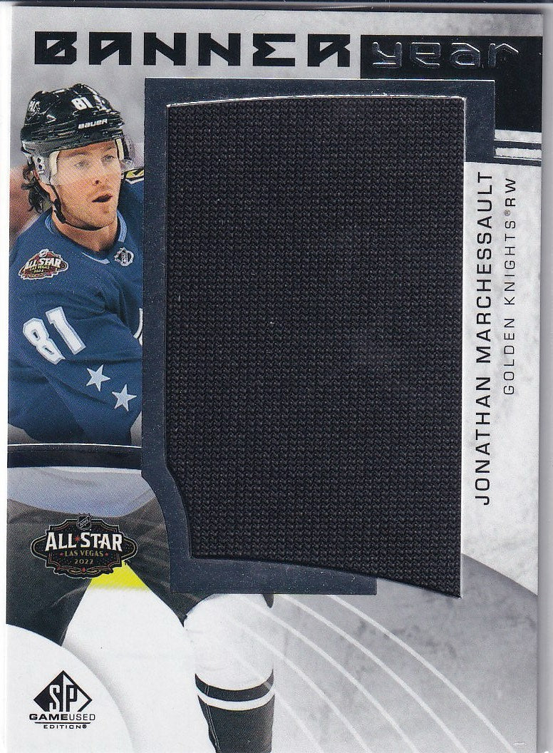 2022-23 SP Game Used Hockey 2022 NHL All-Star Game Banner Year Relics #BYAS-JM Vegas Golden Knights (Jonathan Marchessault)