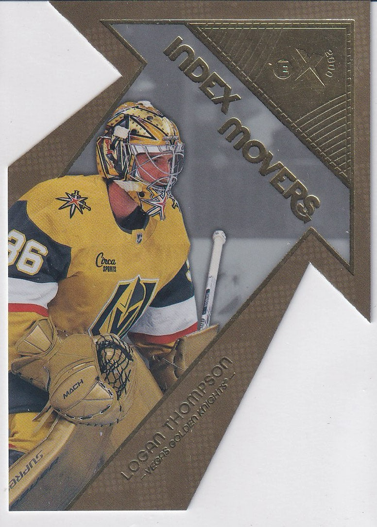 2023-24 SkyBox E-X 2000 Hockey Index Movers #IM-15 Vegas Golden Knights (Logan Thompson)
