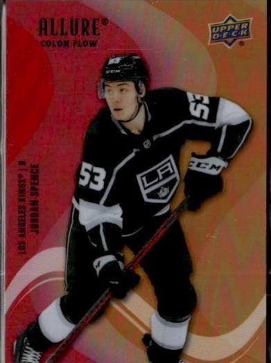 2022-23 Upper Deck Allure Hockey Color Flow Red-Orange #SF-73 Los Angeles Kings (Jordan Spence)