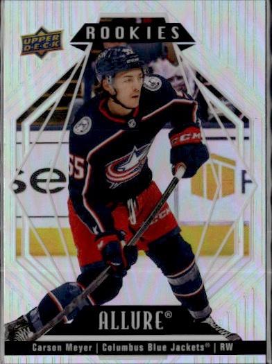 2022-23 Upper Deck Allure Hockey Base #118 Columbus Blue Jackets (Carson Meyer)