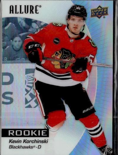 2023-24 Upper Deck Allure Hockey Base #121 Chicago Blackhawks (Kevin Korchinski)