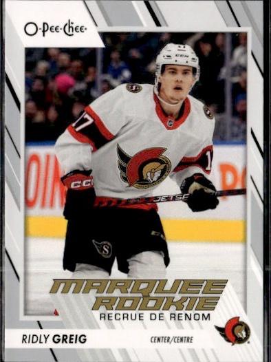 2023-24 O-Pee-Chee Hockey Base - Marquee Rookie #543 Ottawa Senators (Ridly Greig)
