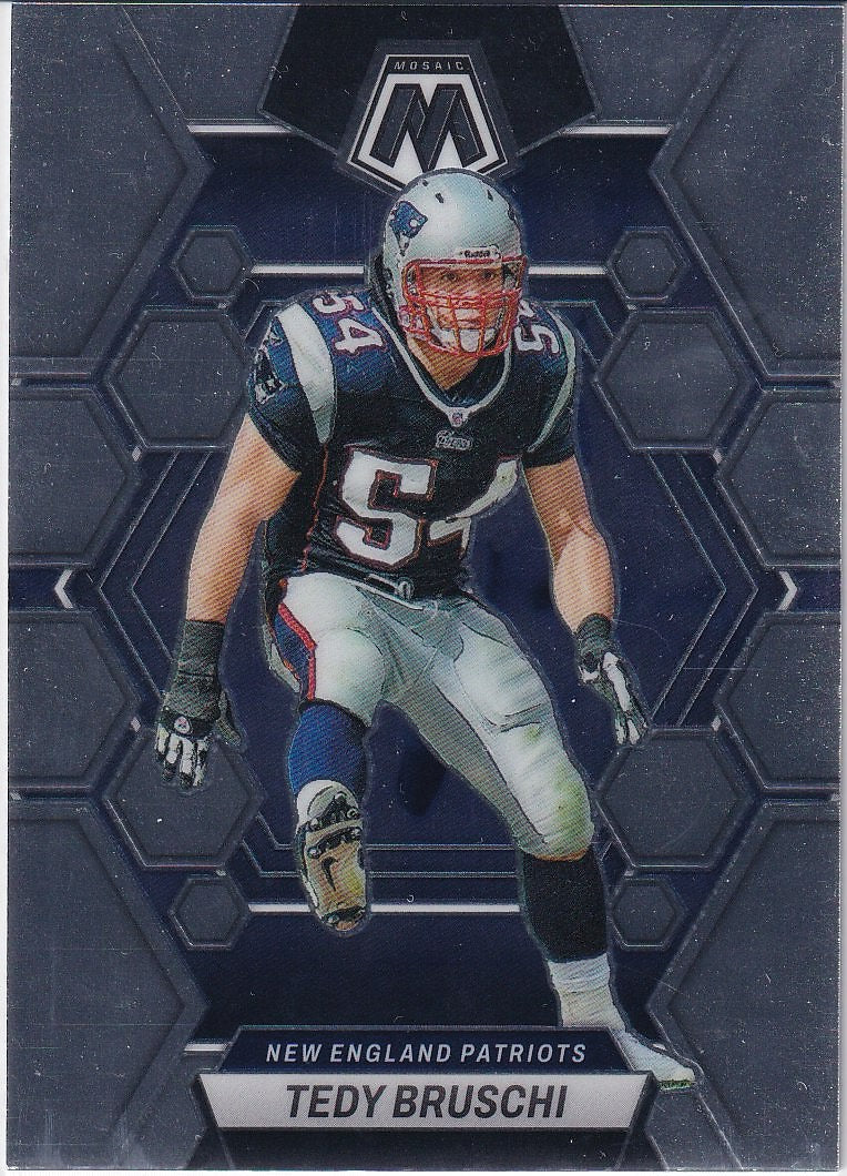 2023 Panini Mosaic Football Base #166 New England Patriots (Tedy Bruschi)