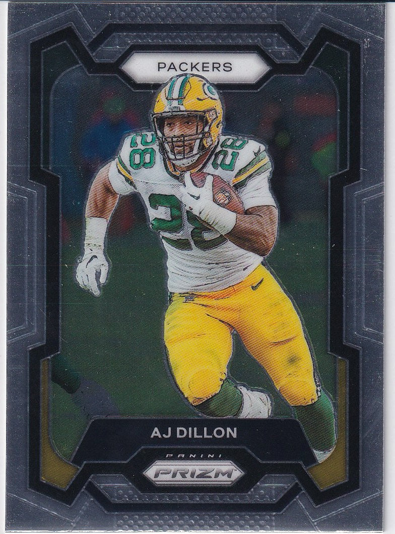2023 Panini Prizm Football Base #106 Green Bay Packers (AJ Dillon)